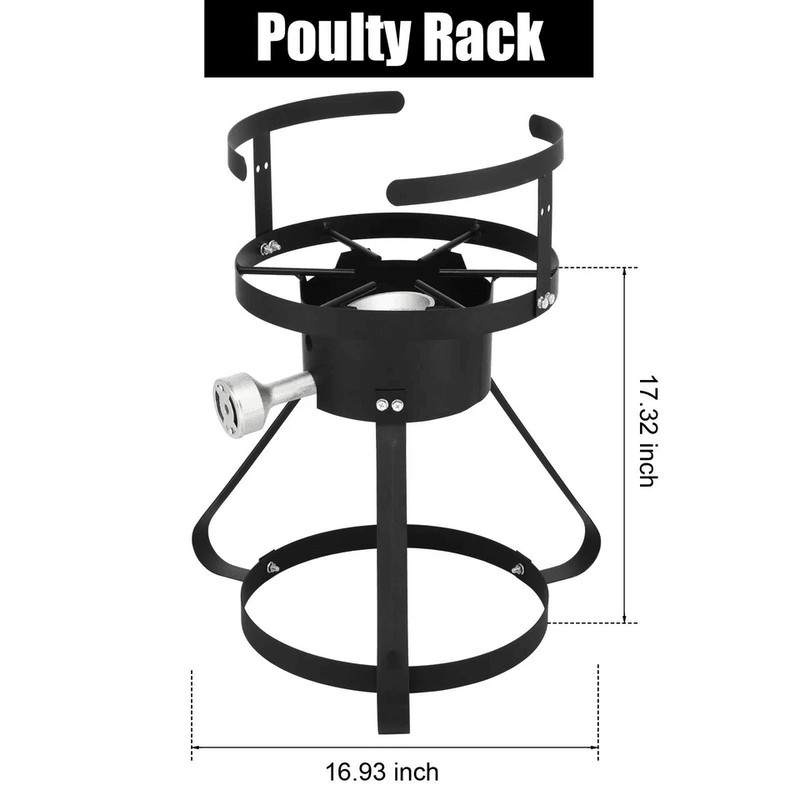 Gas Turkey Fryer Outdoor Propane Cooker With Aluminum Pot  Basket 6