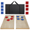 Cornhole Game Regulation Size Solid Wood Boards With 8 Bean Bags Carrying Case Outdoor Lawn Game F 1