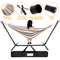 HeavyDuty 2 Person Hammock With 9FT Steel Stand  Portable Double Hammock Bed For Patio Garden And T 7