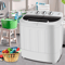 Compact Mini Twin Tub Washing Machine Portable Washer Dryer For Apartments Dorms RVs 0
