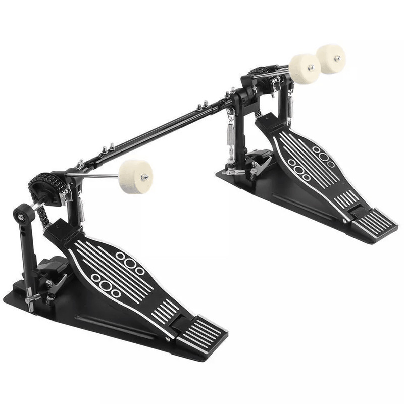 Professional Double Kick Drum Pedal Sturdy Metal Design With QuickRelease Clamp HighSpeed Double Pe