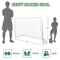 Portable Kids Soccer Goals Metal Frame Backyard Practice Nets 6