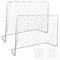 Portable Kids Soccer Goals Metal Frame Backyard Practice Nets 0