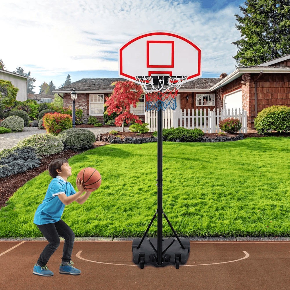 Basketball Hoop Outdoor Adjustable 557 Ft Portable Basketball Goal Stand For Kids With Wheels And B 3