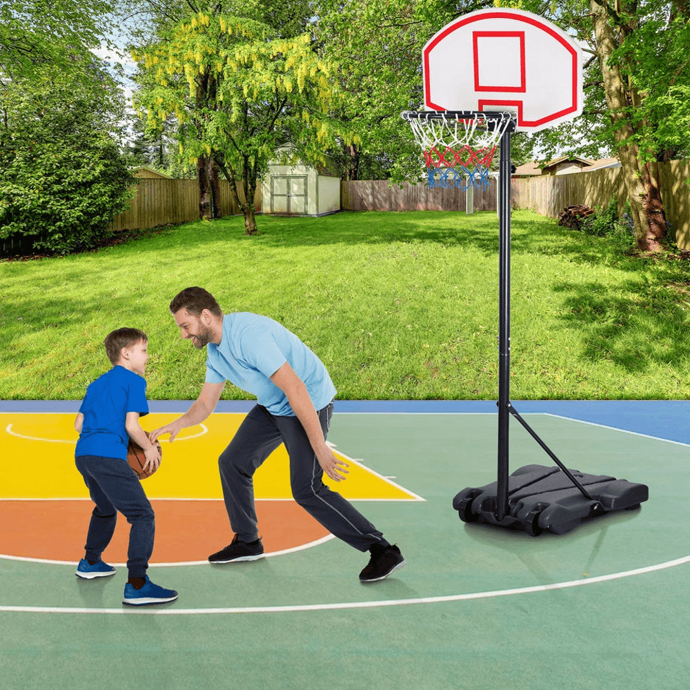 Basketball Hoop Outdoor Adjustable 557 Ft Portable Basketball Goal Stand For Kids With Wheels And B 5