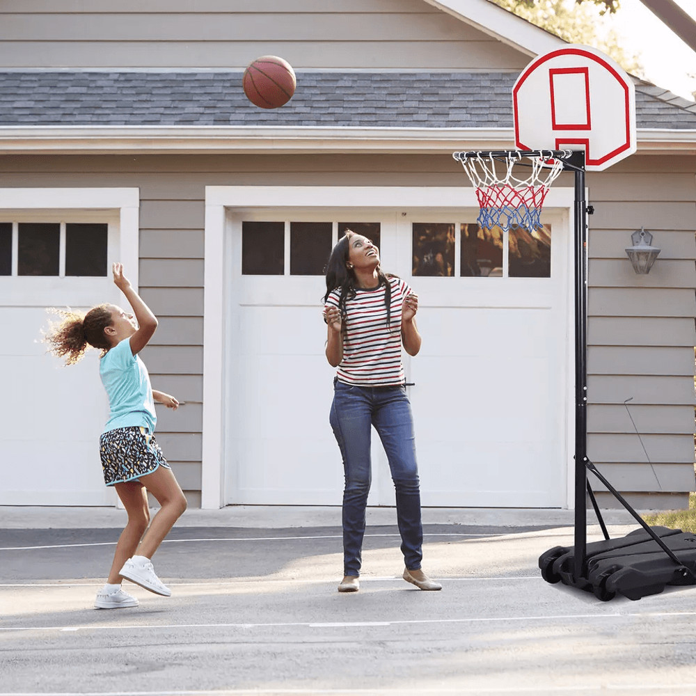 Basketball Hoop Outdoor Adjustable 557 Ft Portable Basketball Goal Stand For Kids With Wheels And B 4