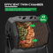 Dual Chamber Tumbling Composter Outdoor Rotating Compost Bin For Garden Waste 4