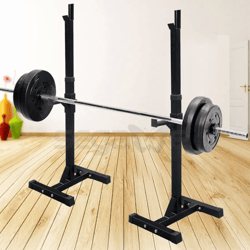 adjustable squat rack heavy duty barbell & dumbbell bench stand