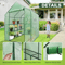 Portable Green House Outdoor With Shelves Tiers Walk In Greenhouse For Planter HeavyDuty Frame And 2