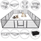 Portable 16 Panel Dog Playpen Detachable Fence For Outdoor RV Yard Use 2