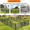 Portable 16 Panel Dog Playpen Detachable Fence For Outdoor RV Yard Use 5