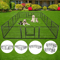 Portable 16 Panel Dog Playpen Detachable Fence For Outdoor RV Yard Use 6