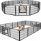 Portable 16 Panel Dog Playpen Detachable Fence For Outdoor RV Yard Use 0