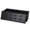 Black Leather Folding Storage Ottoman Bench Footrest Chest With Divider Ideal For Bedroom Living Ro 3