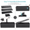 Black Leather Folding Storage Ottoman Bench Footrest Chest With Divider Ideal For Bedroom Living Ro 5