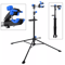 Bike Repair Stand Adjustable Bicycle Maintenance Rack With Rotating Clamp Tool Tray 0