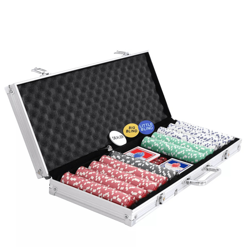 Texas Holdem Poker Chip Set With Aluminum Case Poker Chips For Blackjack And Casino Games 8