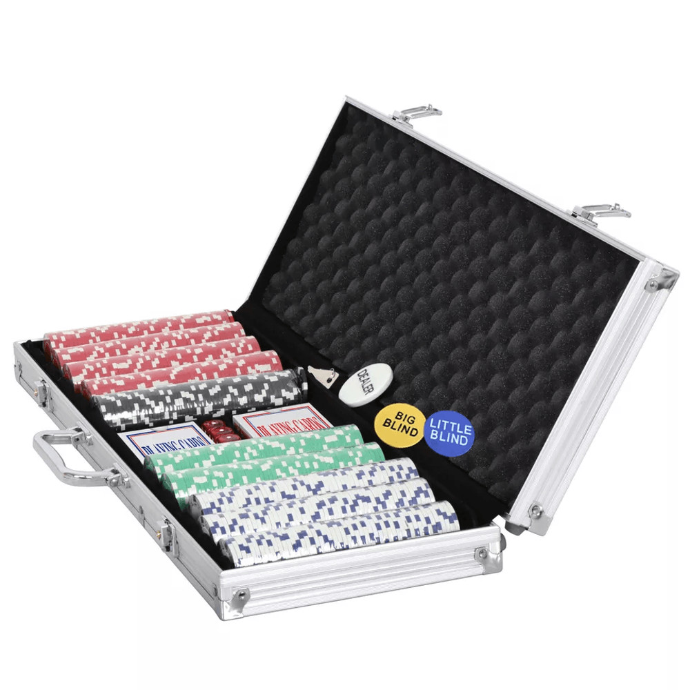 Texas Holdem Poker Chip Set With Aluminum Case Poker Chips For Blackjack And Casino Games 11