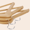 Premium Wooden Hangers NonSlip Coat Clothes Hangers Swivel Hook Durable Natural Wood For Suits Jac 4