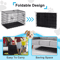 Metal Wire Dog Crate With Double Doors  Tray Foldable Pet Kennel For Medium Dogs 3