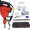 Powerful Electric Demolition Jack Hammer Heavy Duty Concrete Breaker Kit With Case Gloves For Cons 5