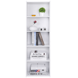 modern wood cube bookcase, space-saving bookshelf & display shelf for home or office