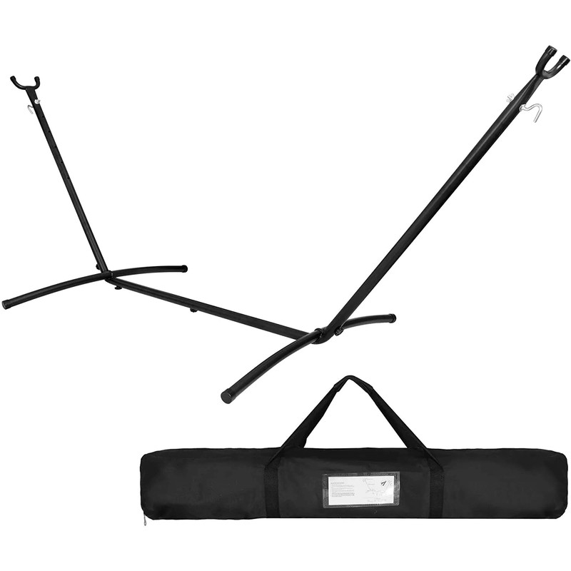 Heavy Duty Hammock Stand Adjustable Steel Frame With High Capacity  Carrying Case For IndoorOutdoor 1