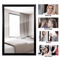 Rectangular Wall Mirror Bathroom Mirror Black PS Frame Vanity Mirror For Living Room Bedroom Or Off 1