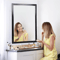 Rectangular Wall Mirror Bathroom Mirror Black PS Frame Vanity Mirror For Living Room Bedroom Or Off 6