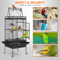 Large Bird Cage With Play Top Ideal For Parrots Finches Macaws And Cockatoos 2