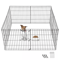 Dog Playpen Panels Foldable Exercise Pen Indoor Outdoor Pet Playpen Fence For Puppies Rabbits Ducks 6