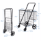 HeavyDuty Folding Shopping Cart Utility Cart With Wheels And Double Basket Portable Laundry Grocery 17