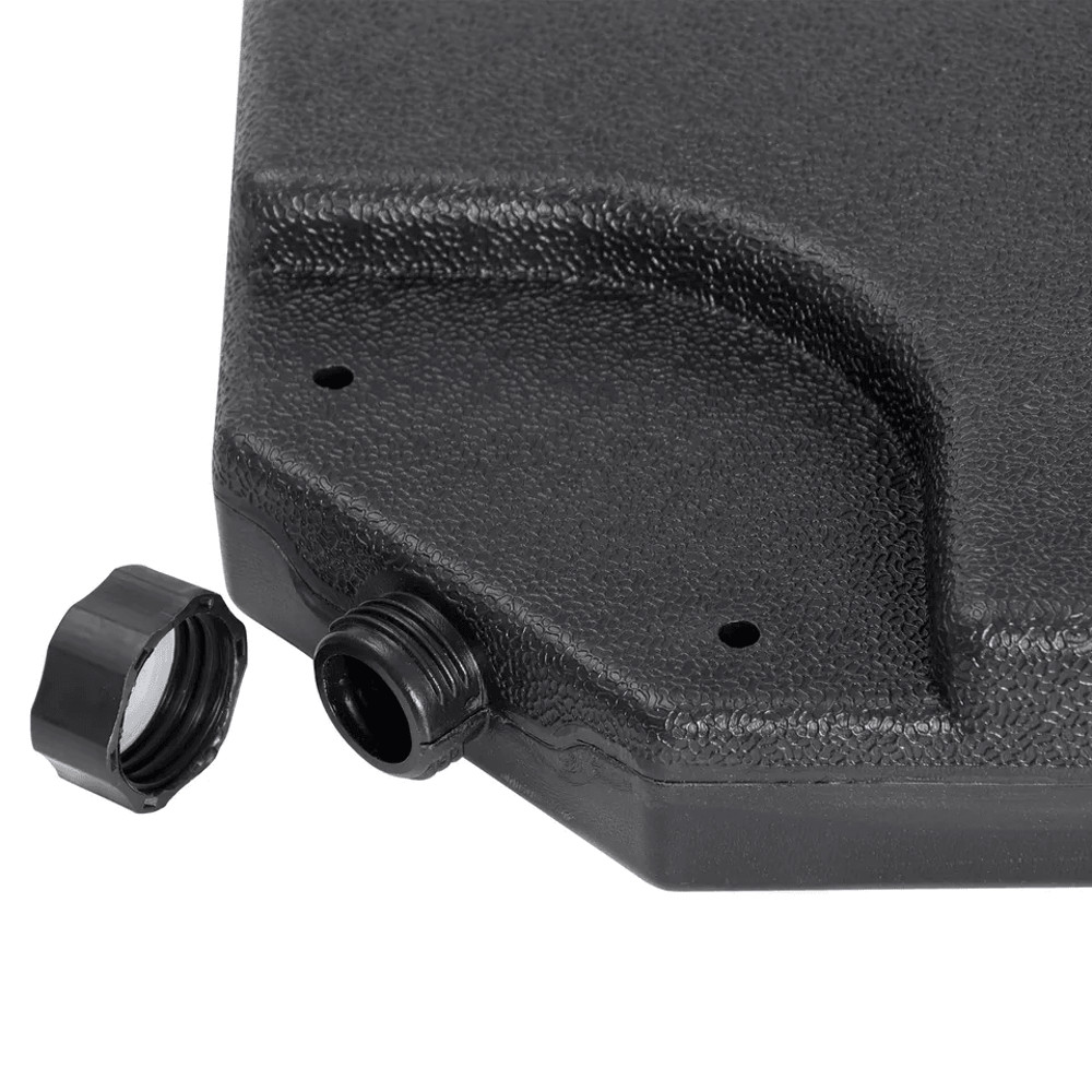 Heavy Duty 4 Piece Cantilever Offset Patio Umbrella Base Stand Square Plates For Secure Outdoor Sha 4