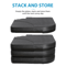 Heavy Duty 4 Piece Cantilever Offset Patio Umbrella Base Stand Square Plates For Secure Outdoor Sha 5