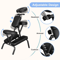 Portable Massage Chair Foldable Tattoo Therapy Chair With Thick Sponge Carry Bag 2