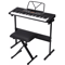 Electric Keyboard Piano 61 Key With Headphones Microphone Stool For Beginners 1