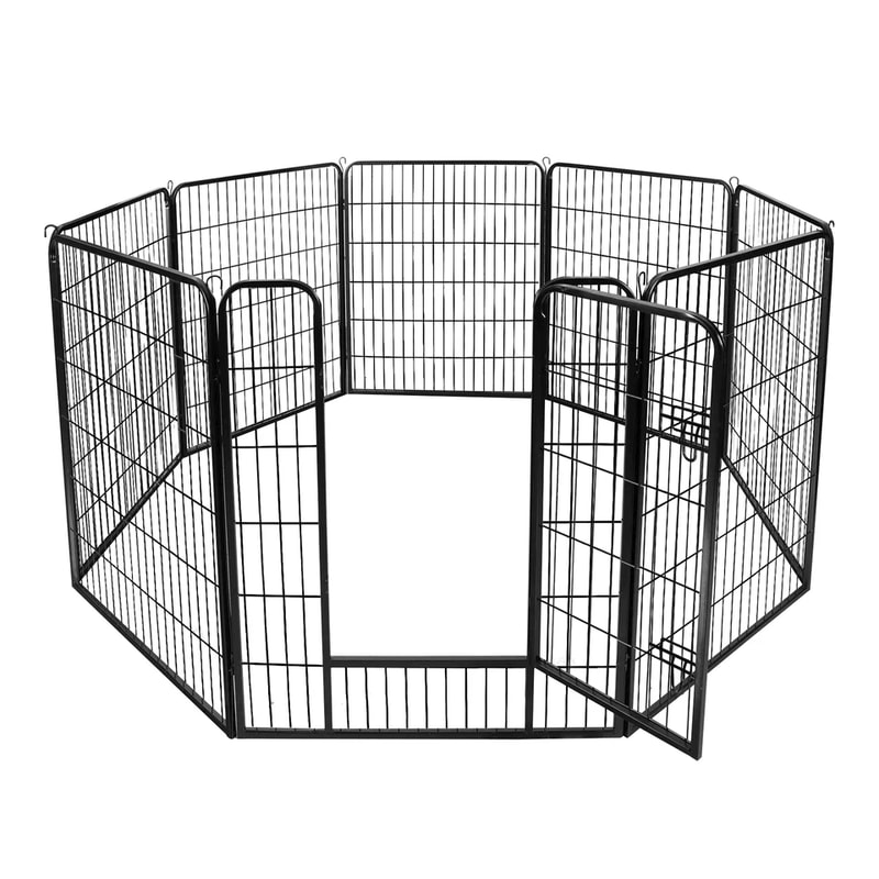 Metal Dog Playpen Pet Fence Portable Puppy Exercise Pen For Indoor Outdoor Use Foldable Panel Heav 6