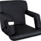 Portable Wide Stadium Seat With Reclining Back Cushion Bleachers Chair For Outdoor Sports Events 0