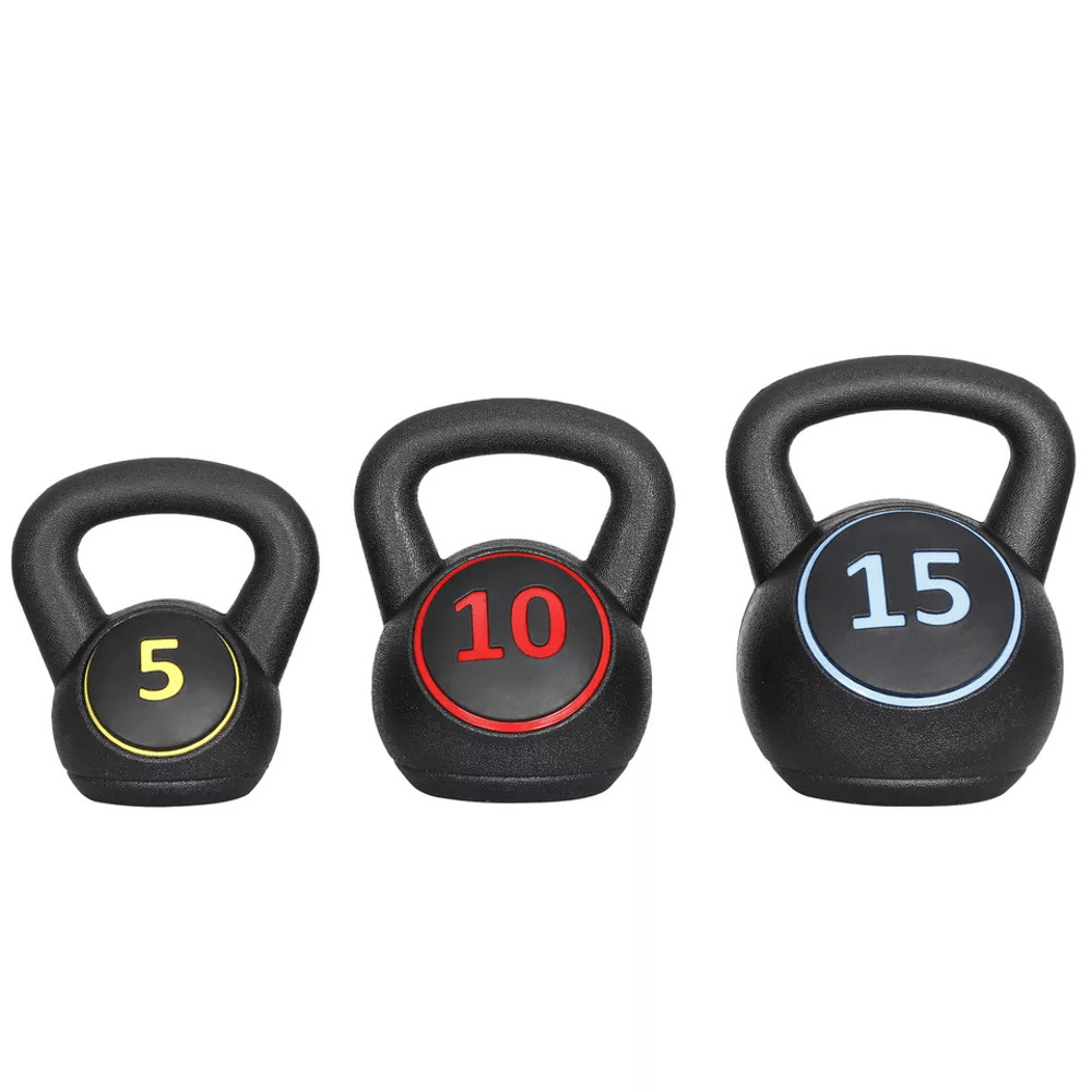 Kettlebell Set With Storage Rack Weights For Home Gym Strength Training  FullBody Workouts 10