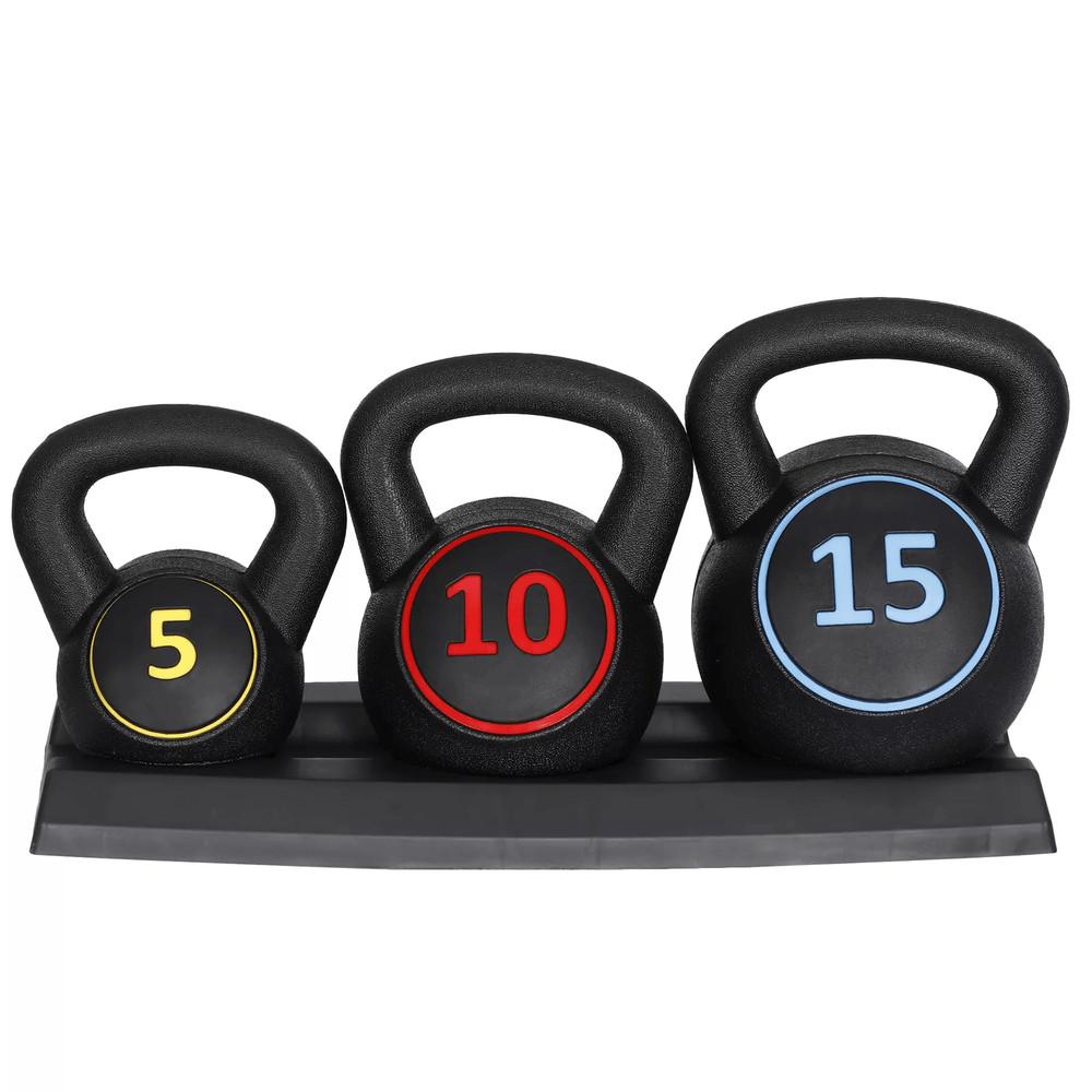 Kettlebell Set With Storage Rack Weights For Home Gym Strength Training  FullBody Workouts 14