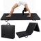 Tri Fold Folding Gym Exercise Mat Black Yoga Mat With Handle For Home Fitness Training 2