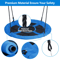 Blue Saucer Tree Swing Set For Kids Outdoor Flying Swing Seat With Hanging Ropes Adjustable Rope He 5