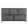 Fabric Dresser For Bedroom With Drawers Dark Grey Wide Chest Of Drawers Storage Unit With Metal Fra 5