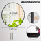 Wall Mounted Round Mirror Black Frame Stylish Bathroom Mirror With Durable Metal Frame For Home Dec