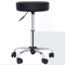 Hydraulic Rolling Stool Swivel Salon Chair Adjustable Height Black Office Tattoo Stool With Wheels 0