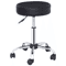 Hydraulic Rolling Stool Swivel Salon Chair Adjustable Height Black Office  Tattoo Stool With Wheels 10