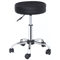 Hydraulic Rolling Stool Swivel Salon Chair Adjustable Height Black Office Tattoo Stool With Wheels 10