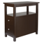 Narrow End Table With 2 Drawers Open Shelf Slim Sofa Side Table For Living Room Bedroom Or Entrywa 2