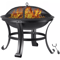 HeavyDuty Outdoor Wood Burning Fire Pit With Mesh Cover Ideal For Backyard BBQ Patio Heating Garden 13