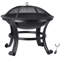 HeavyDuty Outdoor Wood Burning Fire Pit With Mesh Cover Ideal For Backyard BBQ Patio Heating Garden 10